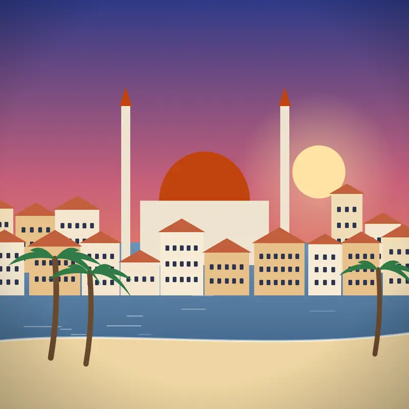 Beirut, Libanon – Reissaajat.fi:n kuvitus