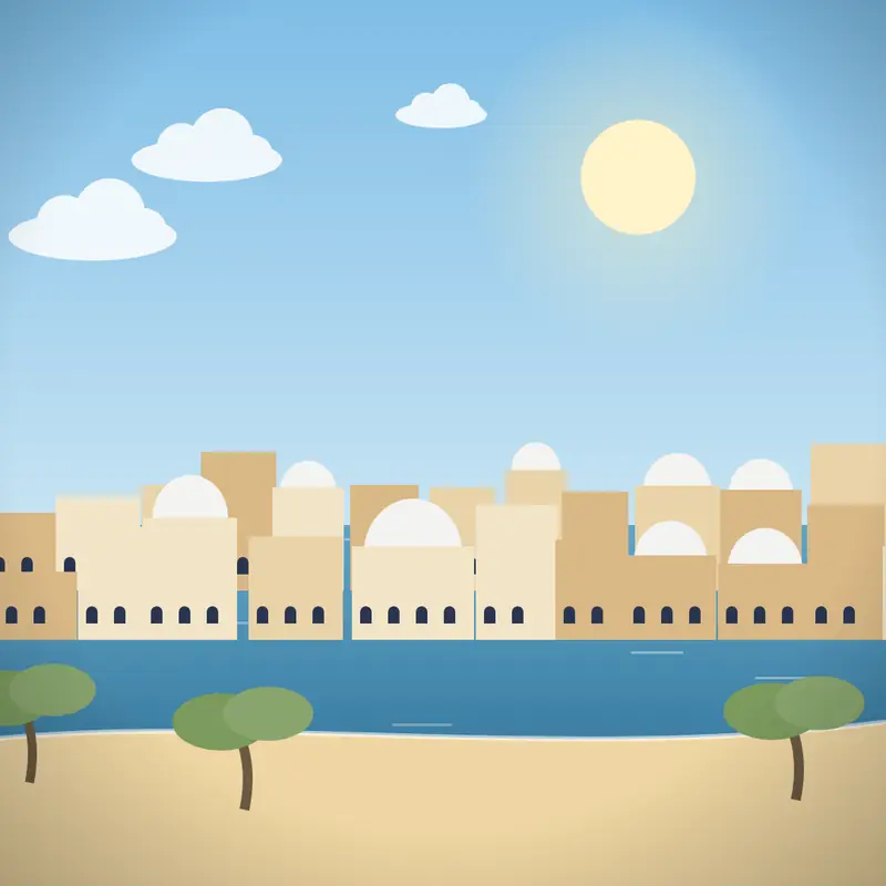 Hammamet, Tunisia – Reissaajat.fi:n kuvitus